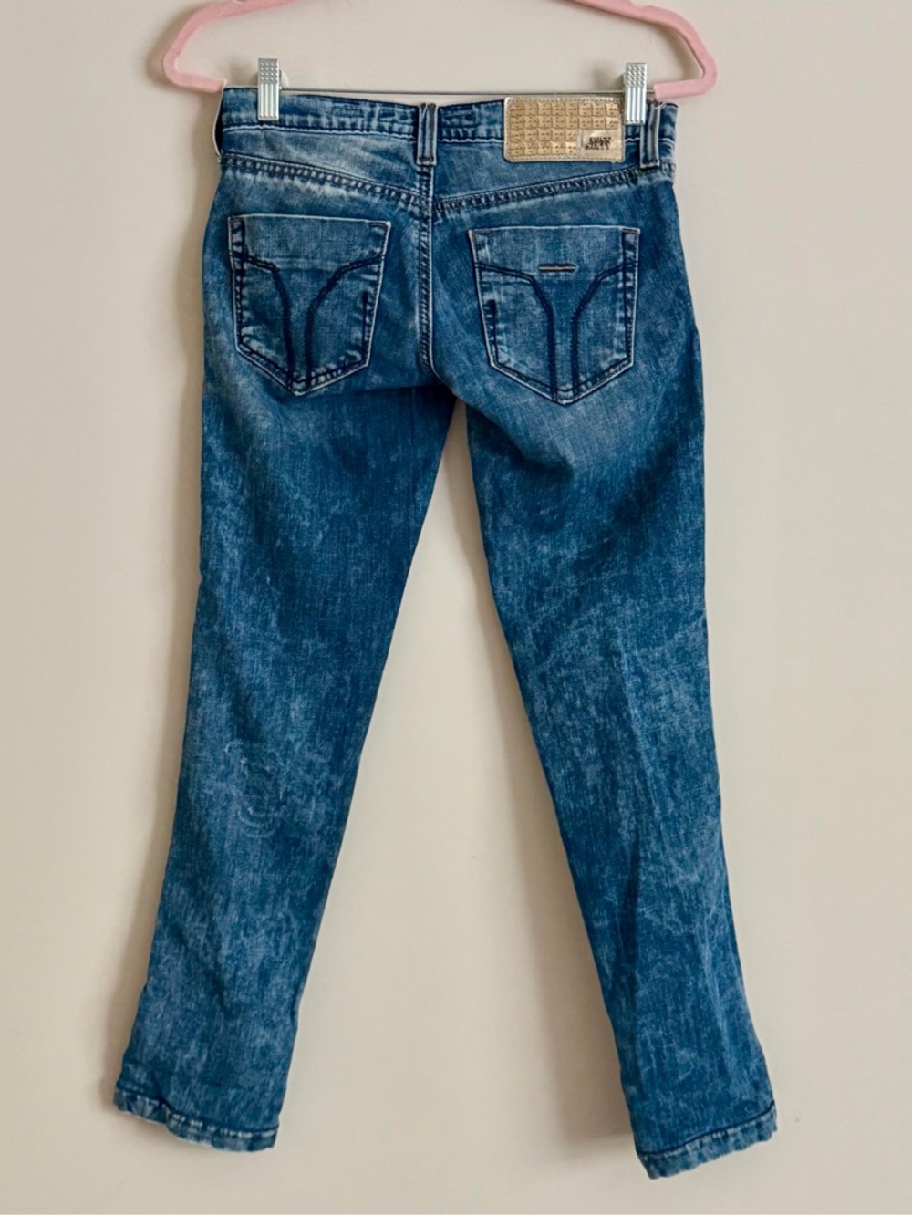 Miss Sixty Low Rise Skinny Jeans Size 25 Distressed Y2K Grunge Punk Denim - Picture 5 of 12